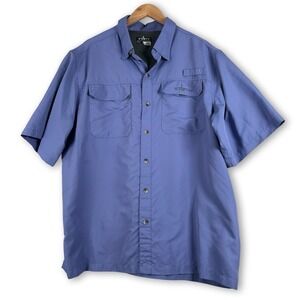 Habit Mens Fishing Vented Short Sleeve Shirt Sz XL